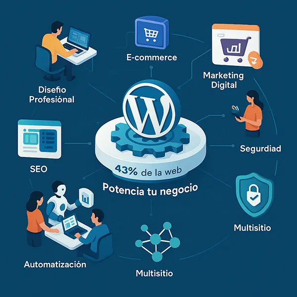 WordPress para tu Negocio Más Allá de un Blog, una Solución Integral y Potente